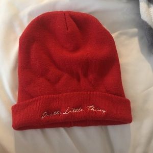 Pretty little things red beanie